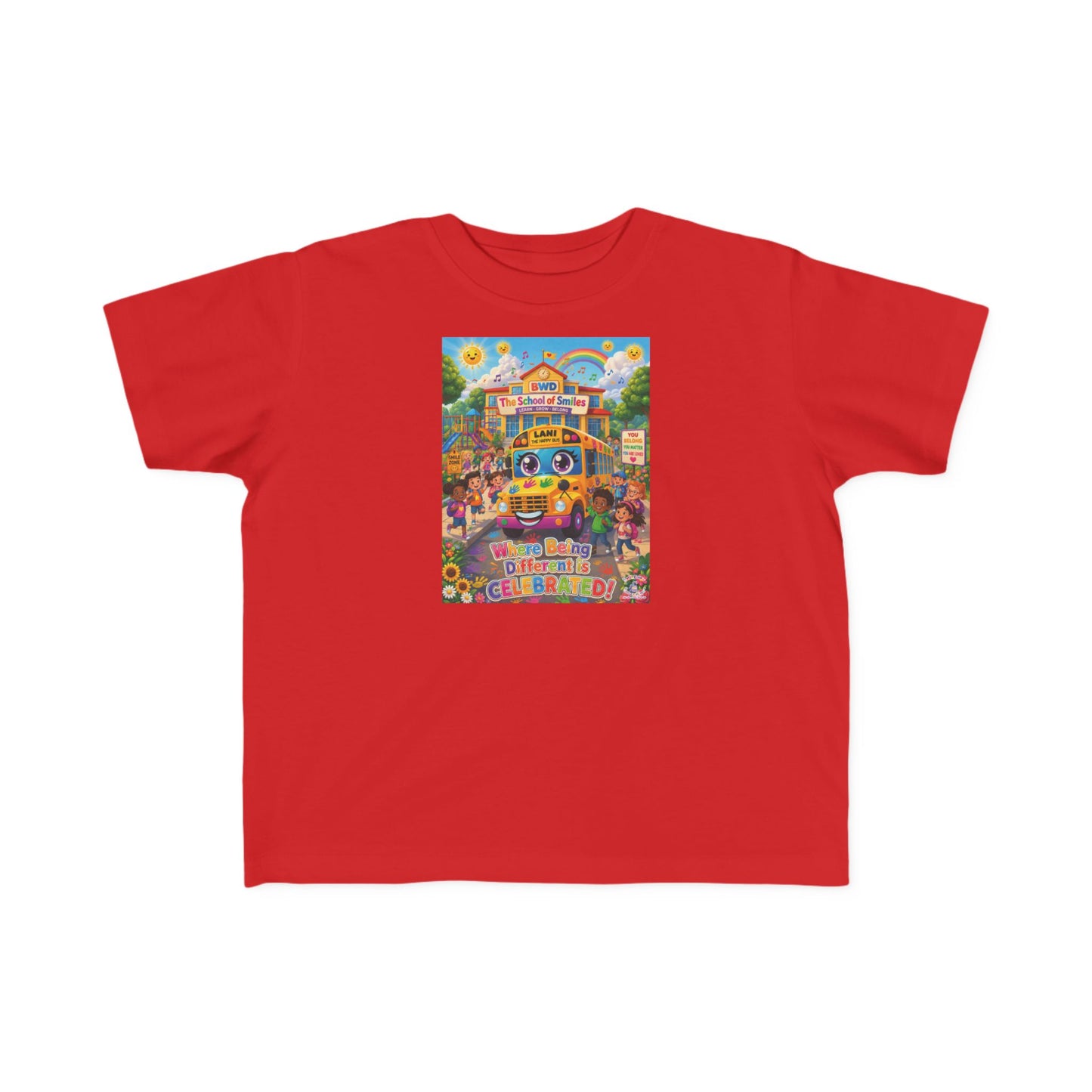 Lani™ Toddler's Fine Jersey Tee – "Where Being Different is CELEBRATED!" Graphic Shirt
