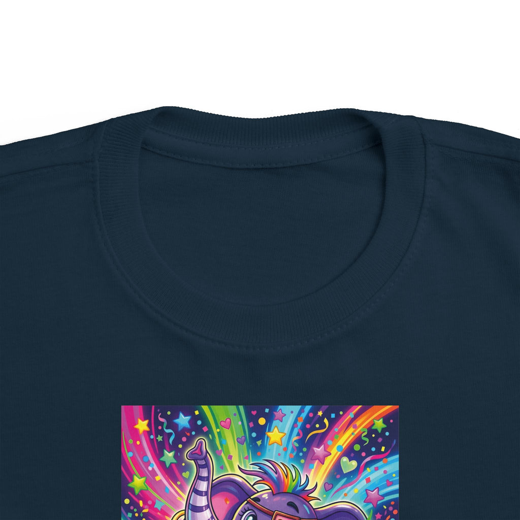 Piklez™ Toddler's Fine Jersey Tee – "Born to Celebrate!" Graphic Shirt | Smile Universe Collection