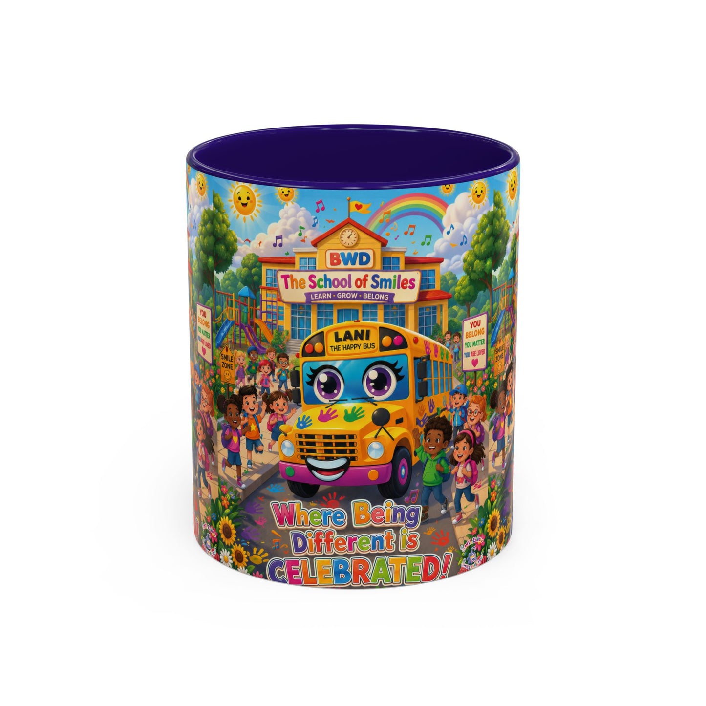 Lani™ Colorful Mug (11oz & 15oz) – "Where Being Different is CELEBRATED!" Graphic