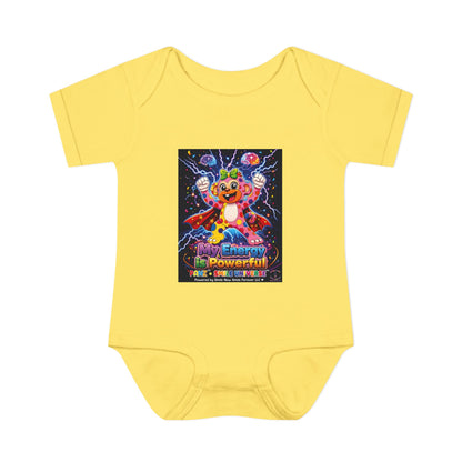 Panz™ Infant Baby Rib Bodysuit – "My Energy is Powerful" Graphic Onesie | Smile Universe Collection