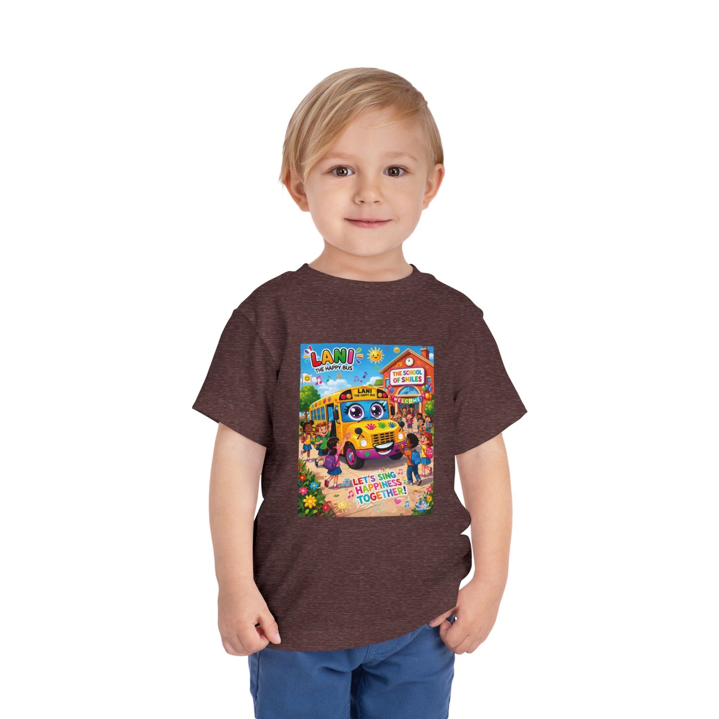 Lani™ Toddler Short Sleeve Tee – "Let's Sing Happiness Together!" Graphic