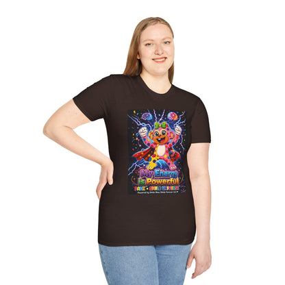 Panz™ Unisex Softstyle T-Shirt  for Adult– "My Energy is Powerful" Graphic Tee | Smile Universe Collection