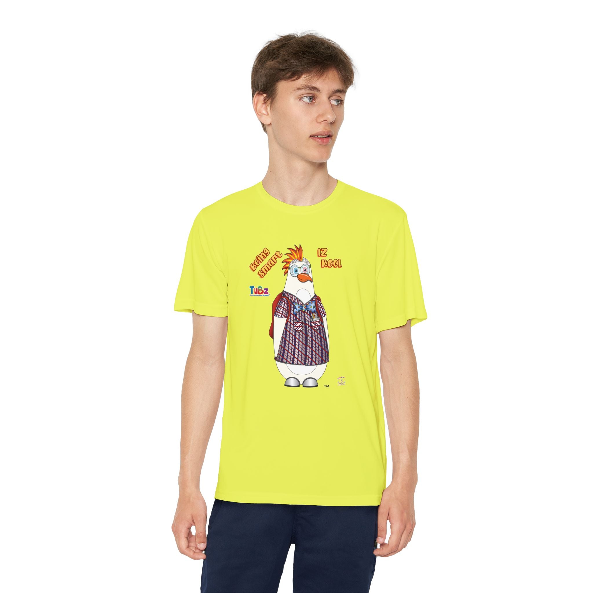 TuBz™ "Being Smart Iz Kool" Youth Competitor T- Shirt - Character Dress-Up Graphic Tee