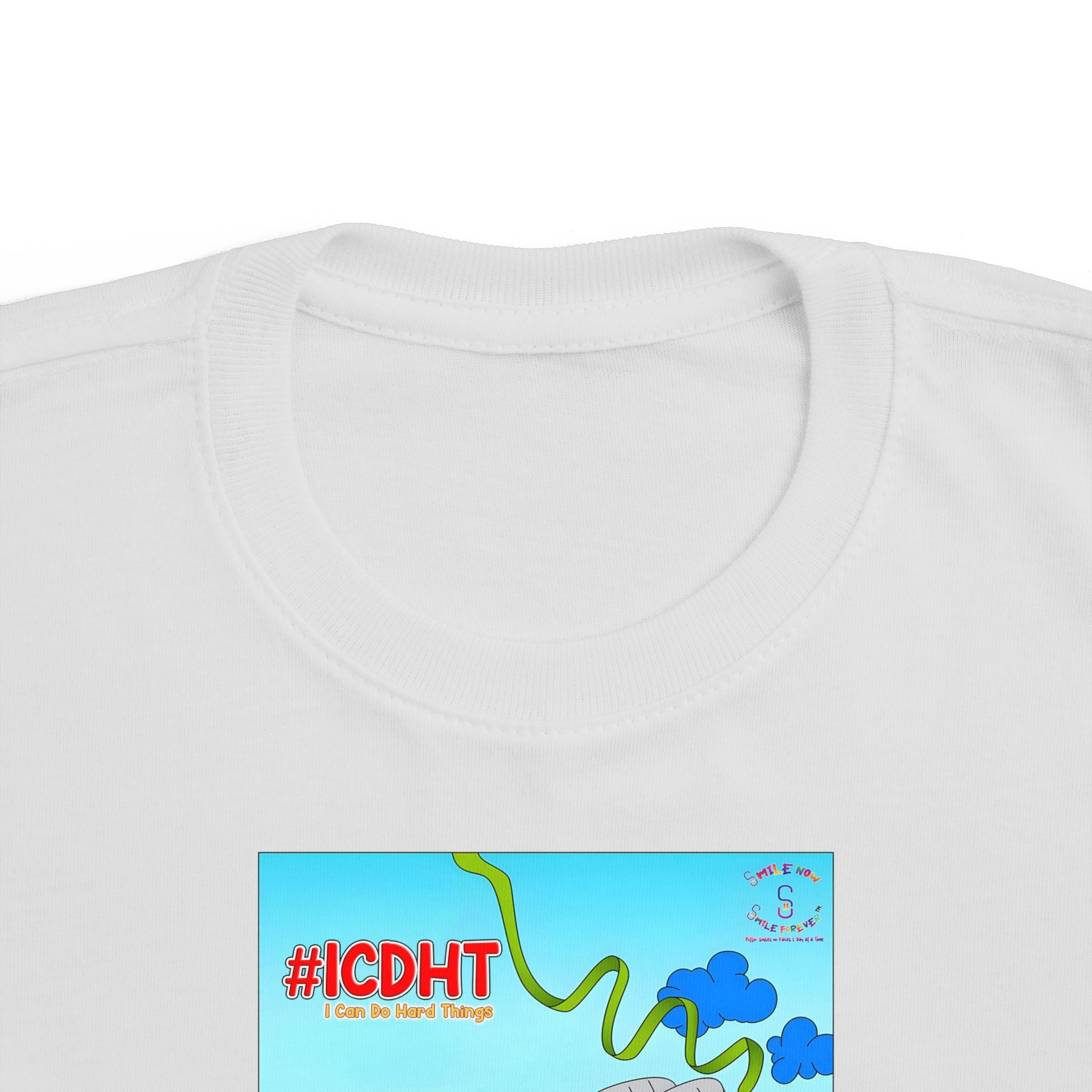 TuBz™ "I Can Do Hard Things" Toddler T-Shirt | Toddler's Fine Jersey Tee  - Positive Kids Graphic Tee