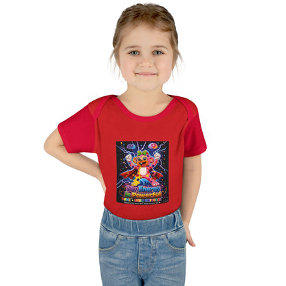 Panz™ Infant Baby Rib Bodysuit – "My Energy is Powerful" Graphic Onesie | Smile Universe Collection