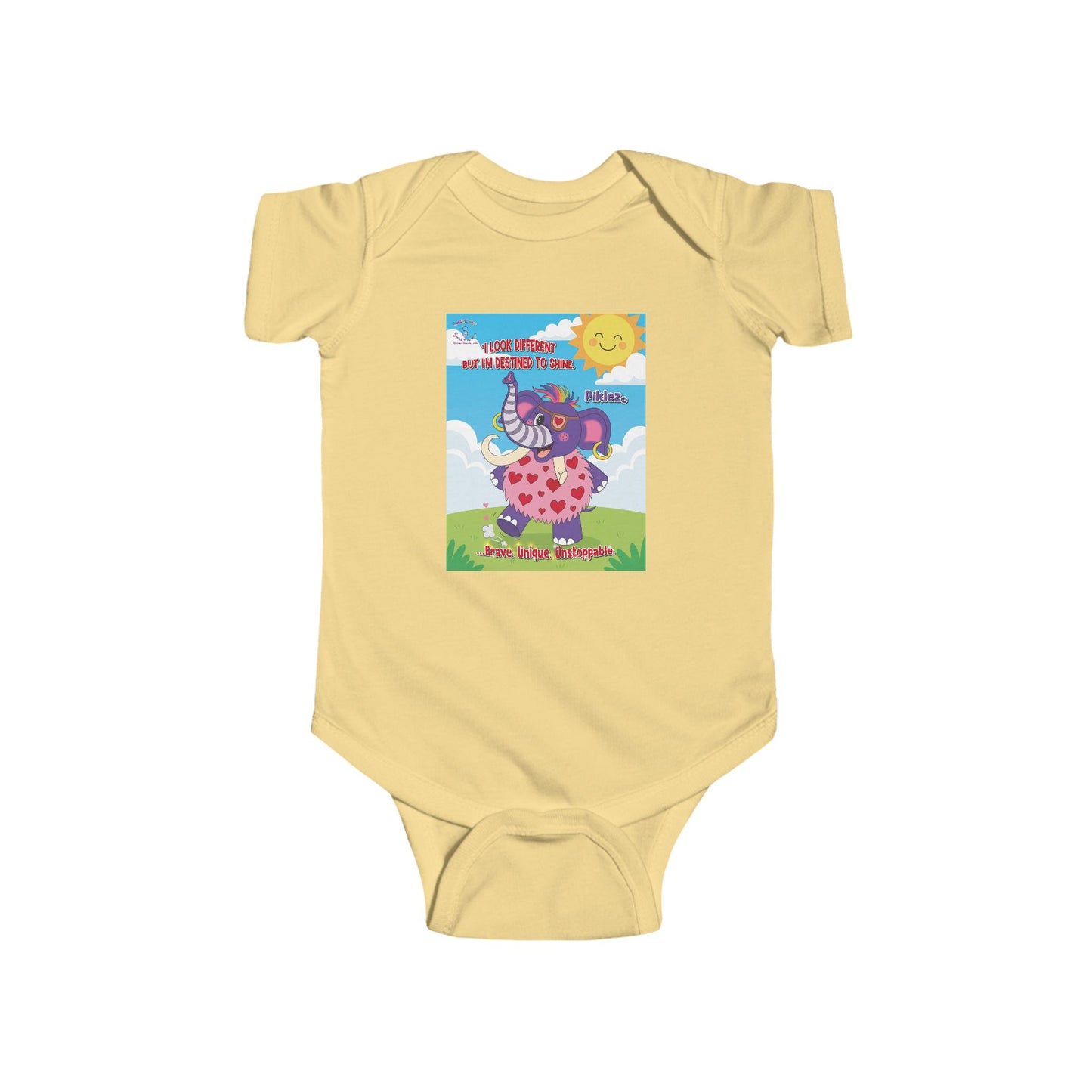 Piklez™ Infant Fine Jersey Bodysuit – “Destined to Shine” | Smile Universe Collection