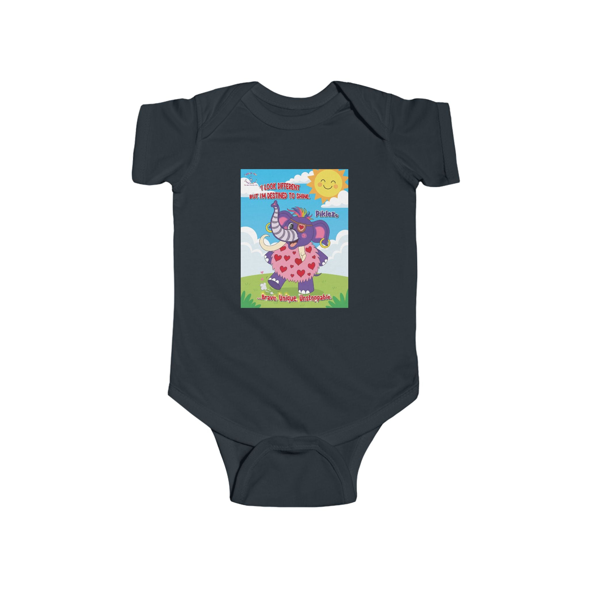 Piklez™ Infant Fine Jersey Bodysuit – “Destined to Shine” | Smile Universe Collection