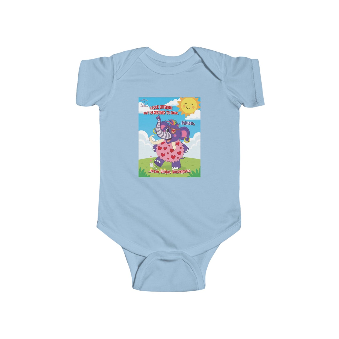 Piklez™ Infant Fine Jersey Bodysuit – “Destined to Shine” | Smile Universe Collection