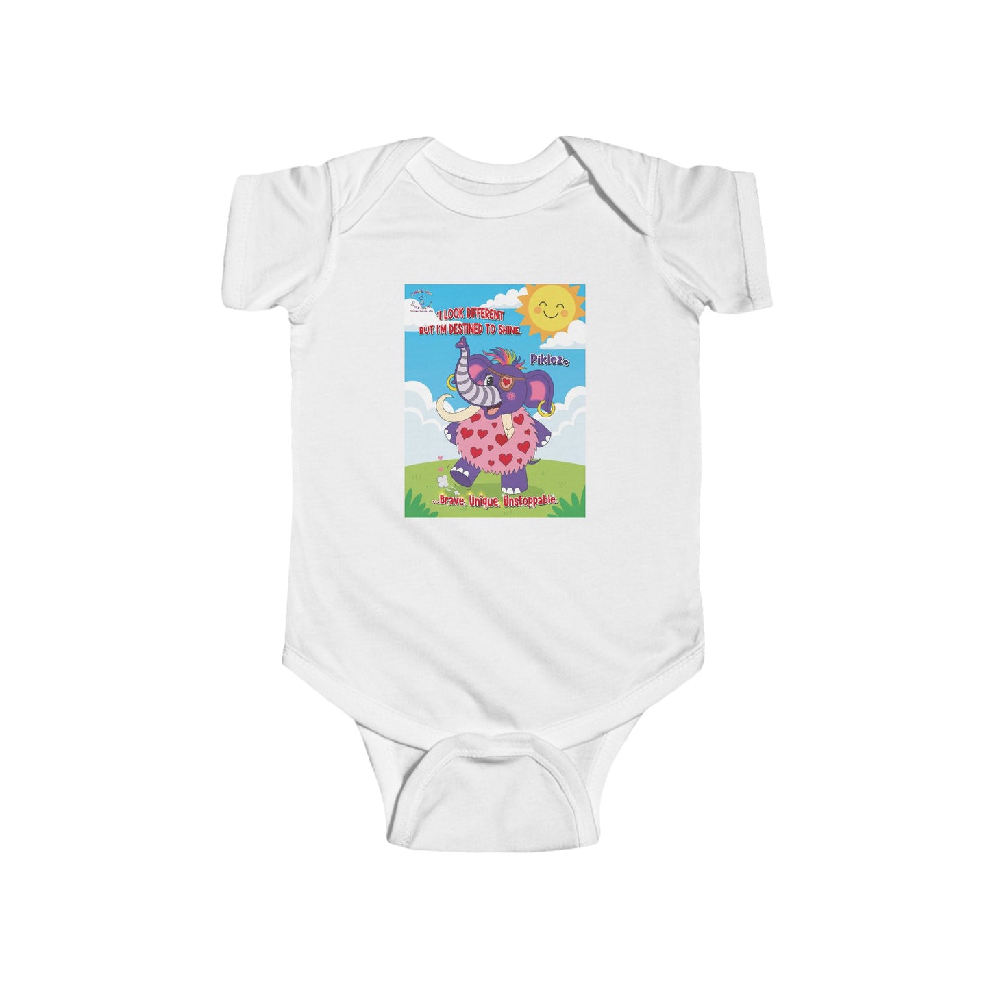 Piklez™ Infant Fine Jersey Bodysuit – “Destined to Shine” | Smile Universe Collection