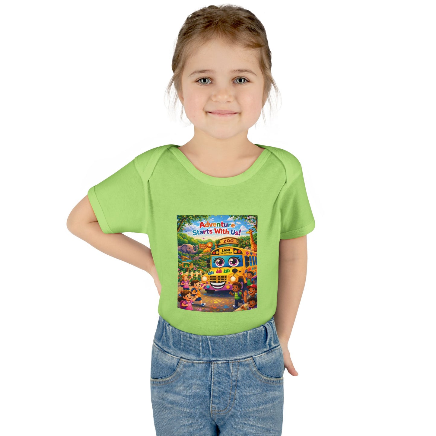 Lani™ Infant Baby Rib Bodysuit – "Adventure Starts With Us!" Graphic