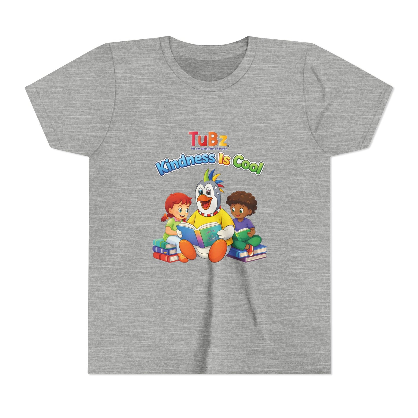 TuBz™ "Kindness Is Cool" Kids T-Shirt - Positive Message Graphic Tee | Smile Universe TuBz4Kidz