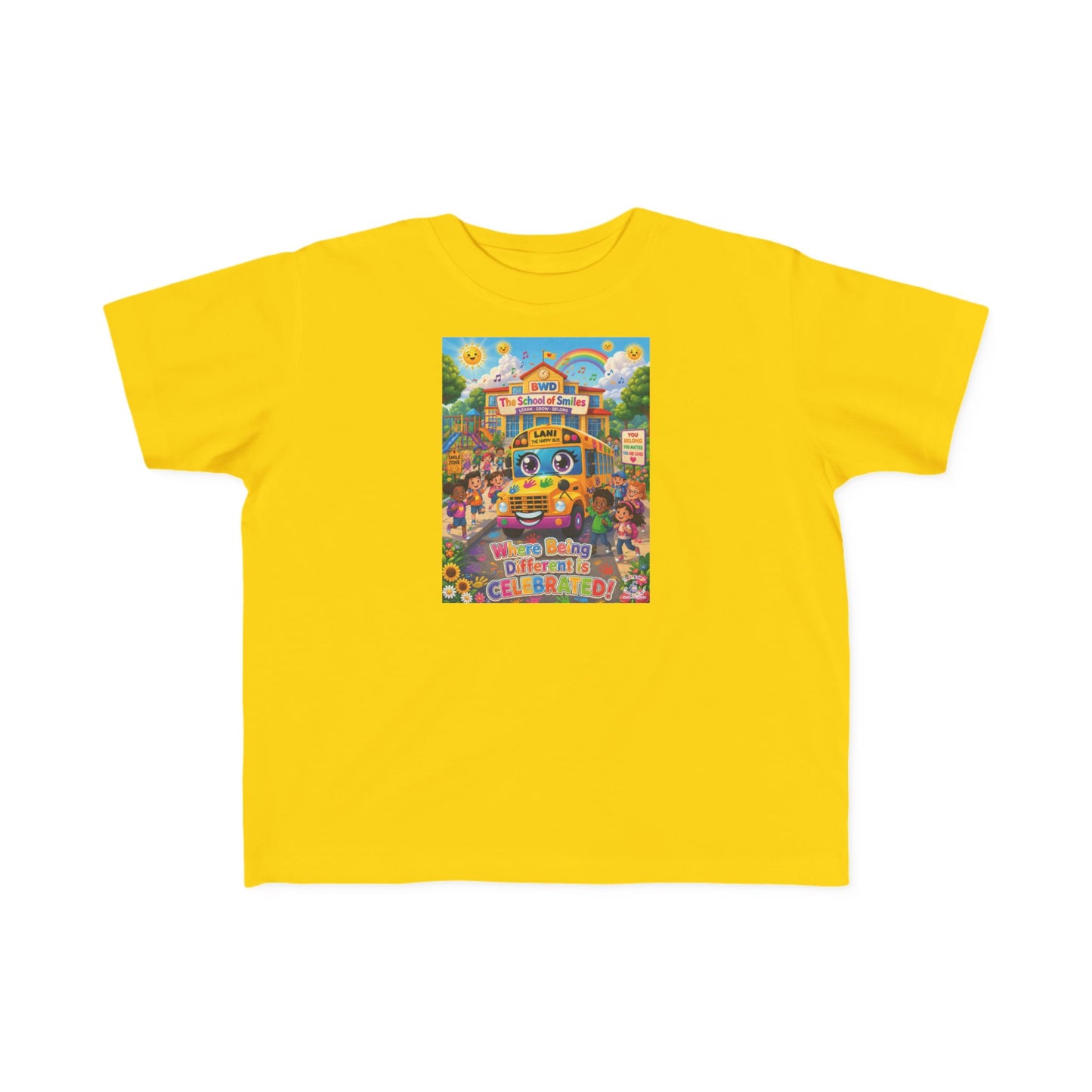 Lani™ Toddler's Fine Jersey Tee – "Where Being Different is CELEBRATED!" Graphic Shirt