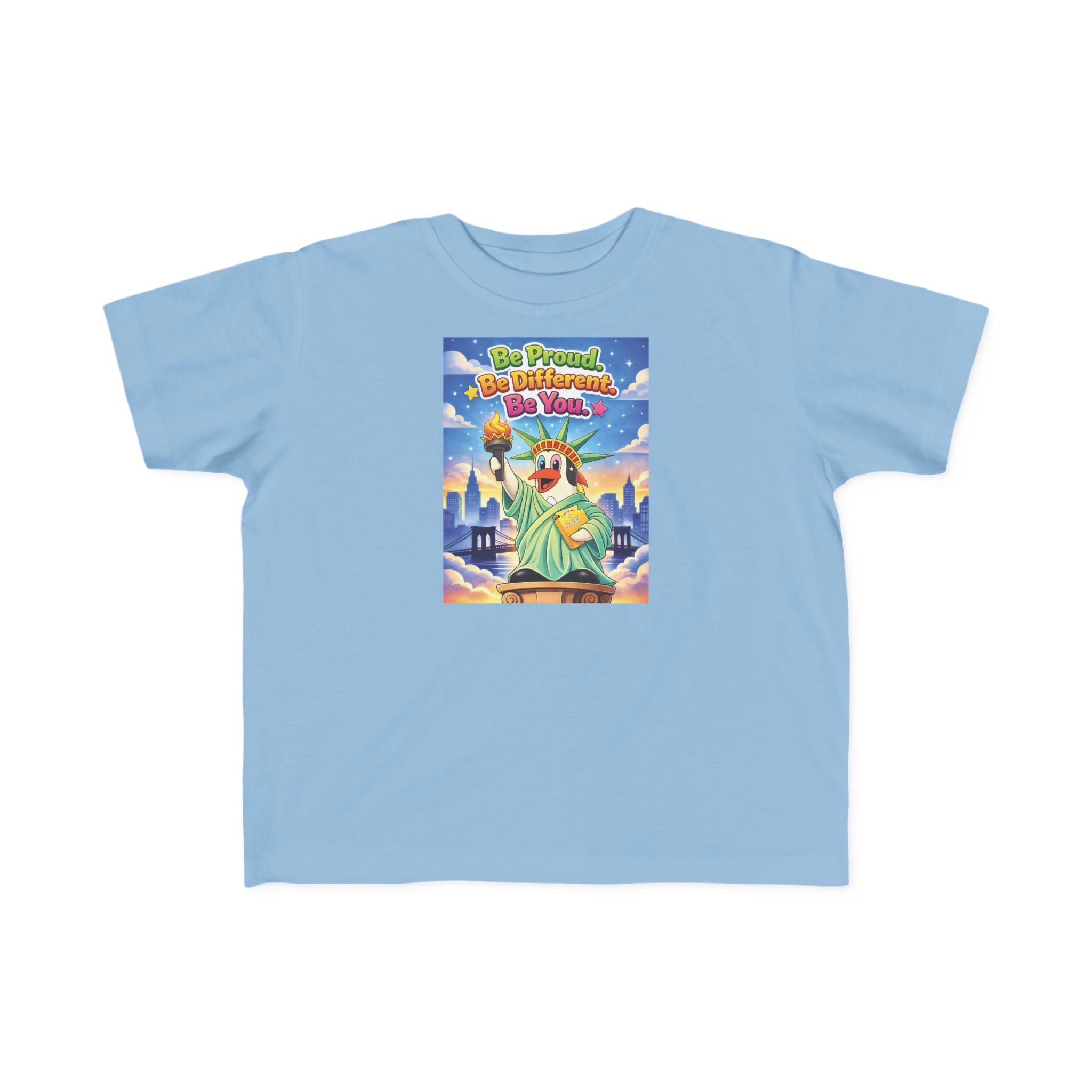 TuBz™ "Be Proud. Be Different. Be You." Kids T-Shirt - Inspirational Graphic Tee