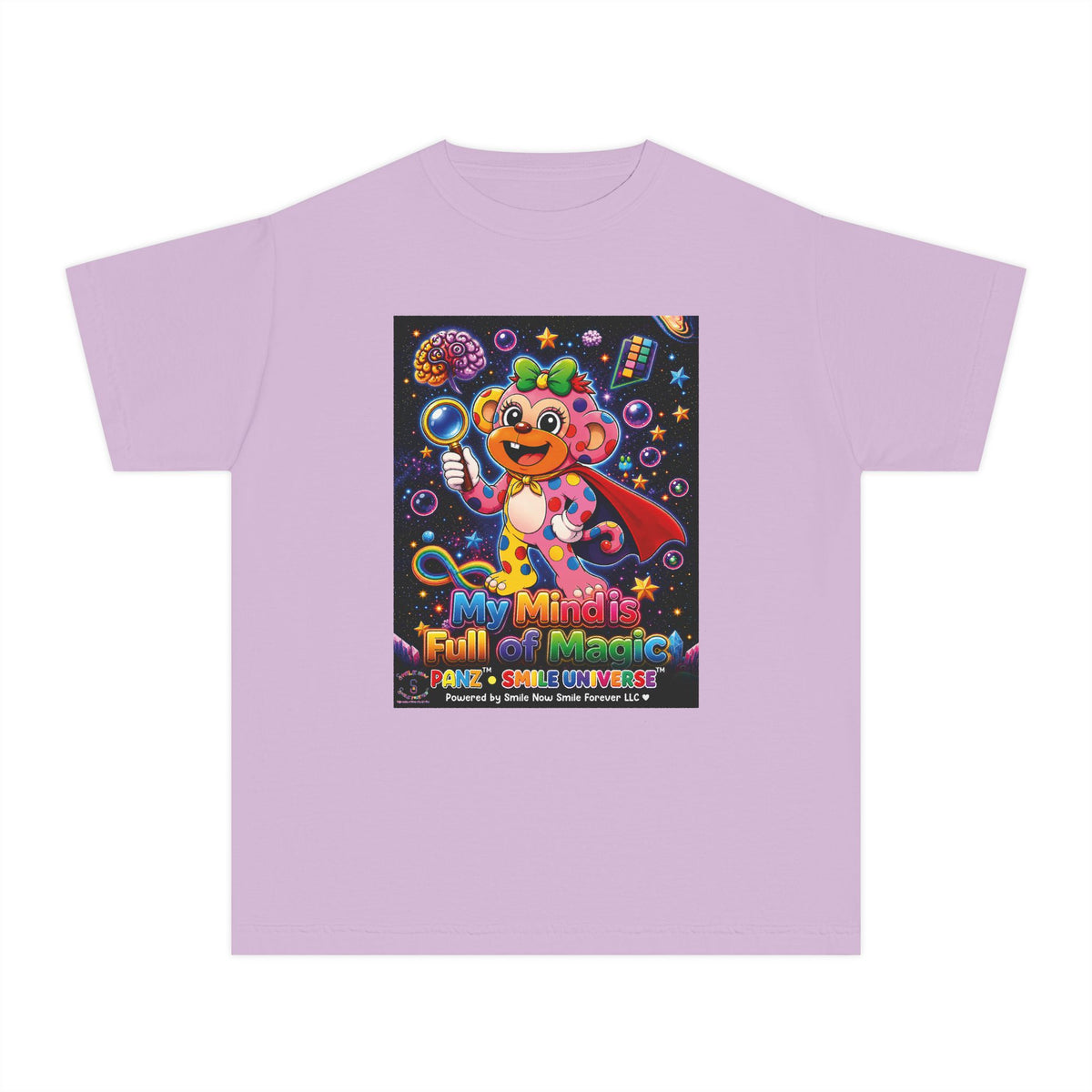 Panz™ Youth Midweight Tee – "My Mind is Full of Magic" Graphic | Smile Universe Collection