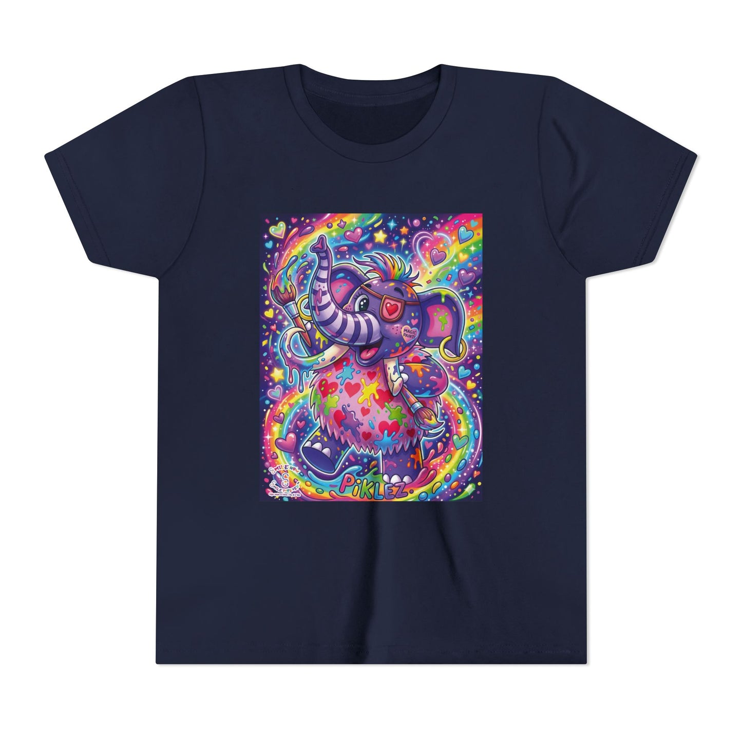 Piklez™ Youth Short Sleeve Tee – "Magic Paint!" Graphic Shirt | Smile Universe Collection