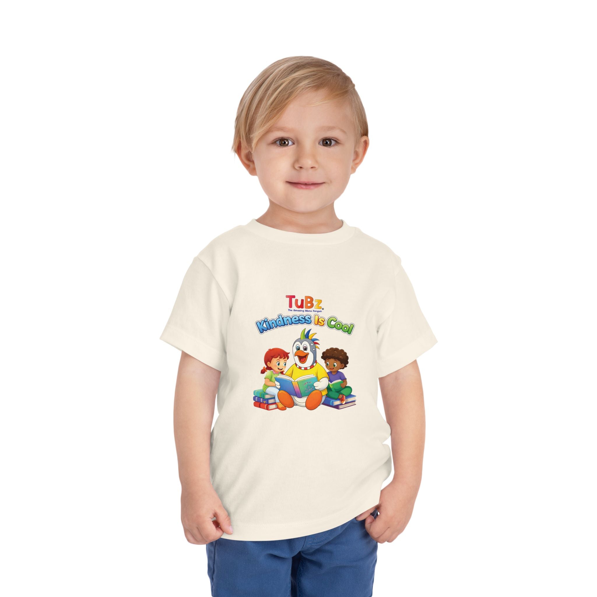 TuBz™ "Kindness Is Cool" Kids T-Shirt - Positive Message Graphic Tee | Smile Universe TuBz4Kidz