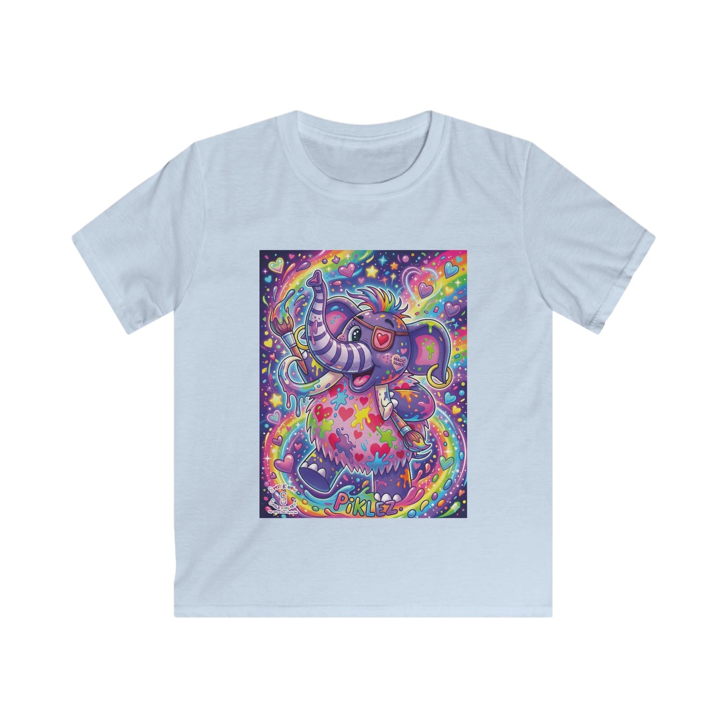 Piklez™ Toddler's Fine Jersey Tee – "Magic Paint!" Graphic Shirt | Smile Universe Collection