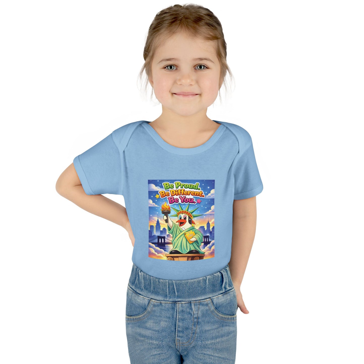 TuBz™ "Be Proud. Be Different. Be You." Infant Bodysuit - Inspirational Baby Onesie