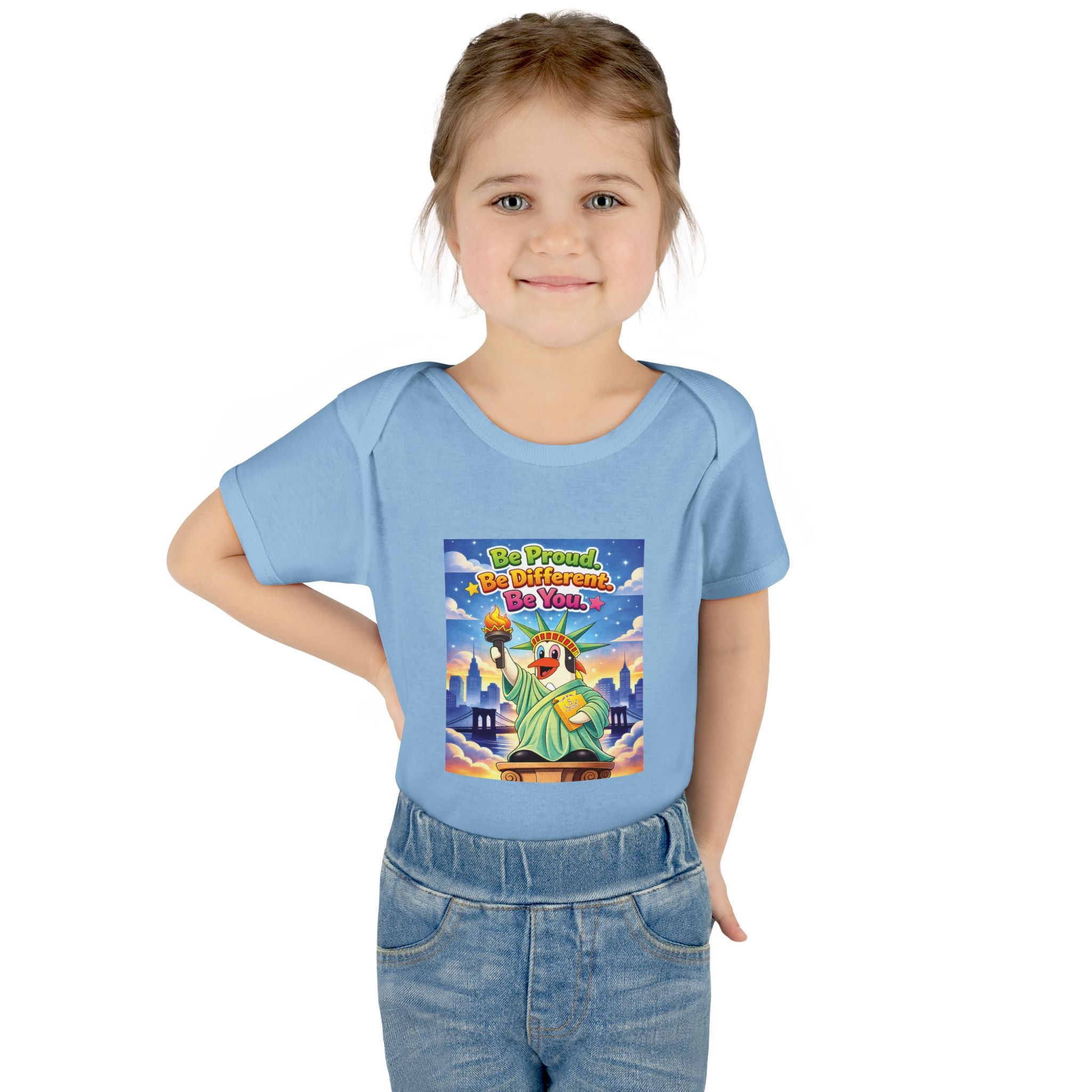 TuBz™ "Be Proud. Be Different. Be You." Infant Bodysuit - Inspirational Baby Onesie