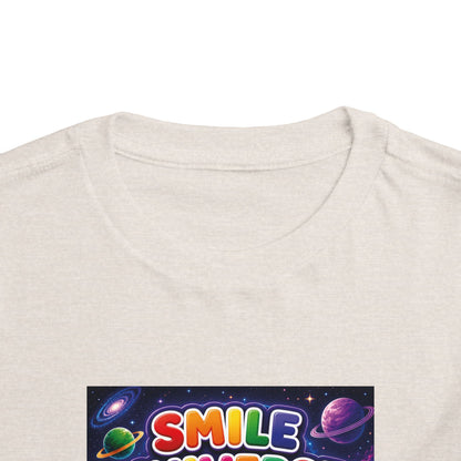 Smile Universe™ Toddler Short Sleeve Tee – "Where Being Different is CELEBRATED!" Graphic