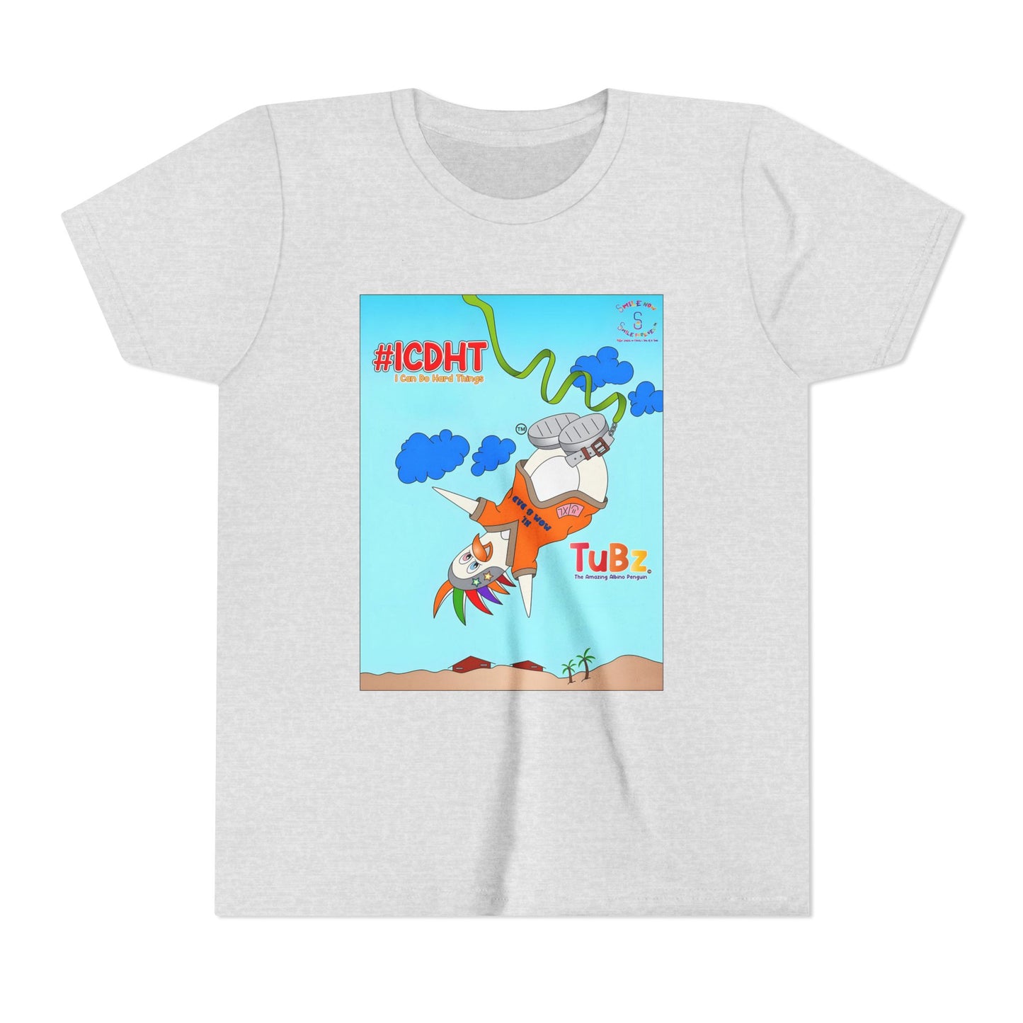 TuBz™ "I Can Do Hard Things" Youth T-Shirt | Youth Short Sleeve Tee - Motivational Kids Graphic Tee