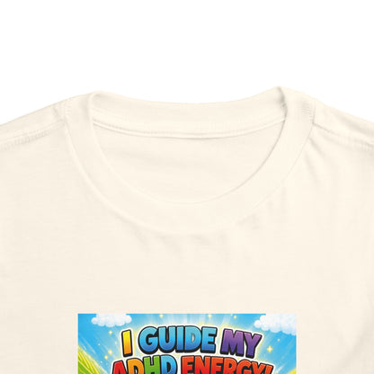 Potz™ Toddler Short Sleeve Tee – "I Guide My ADHD Energy!" Graphic Tee | Smile Universe Collection