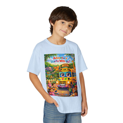 Lani™ Youth DryBlend® T-Shirt – "Adventure Starts With Us!" Graphic
