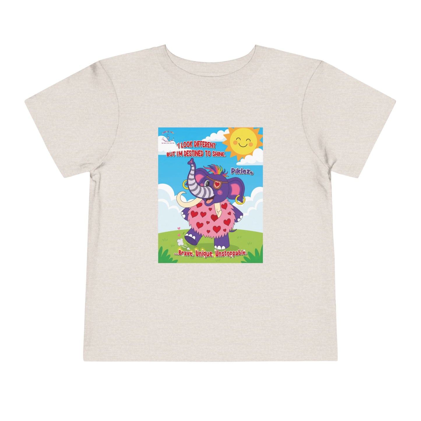 Piklez™ Toddler Tee – “Destined to Shine” Graphic Shirt | Smile Universe Collection