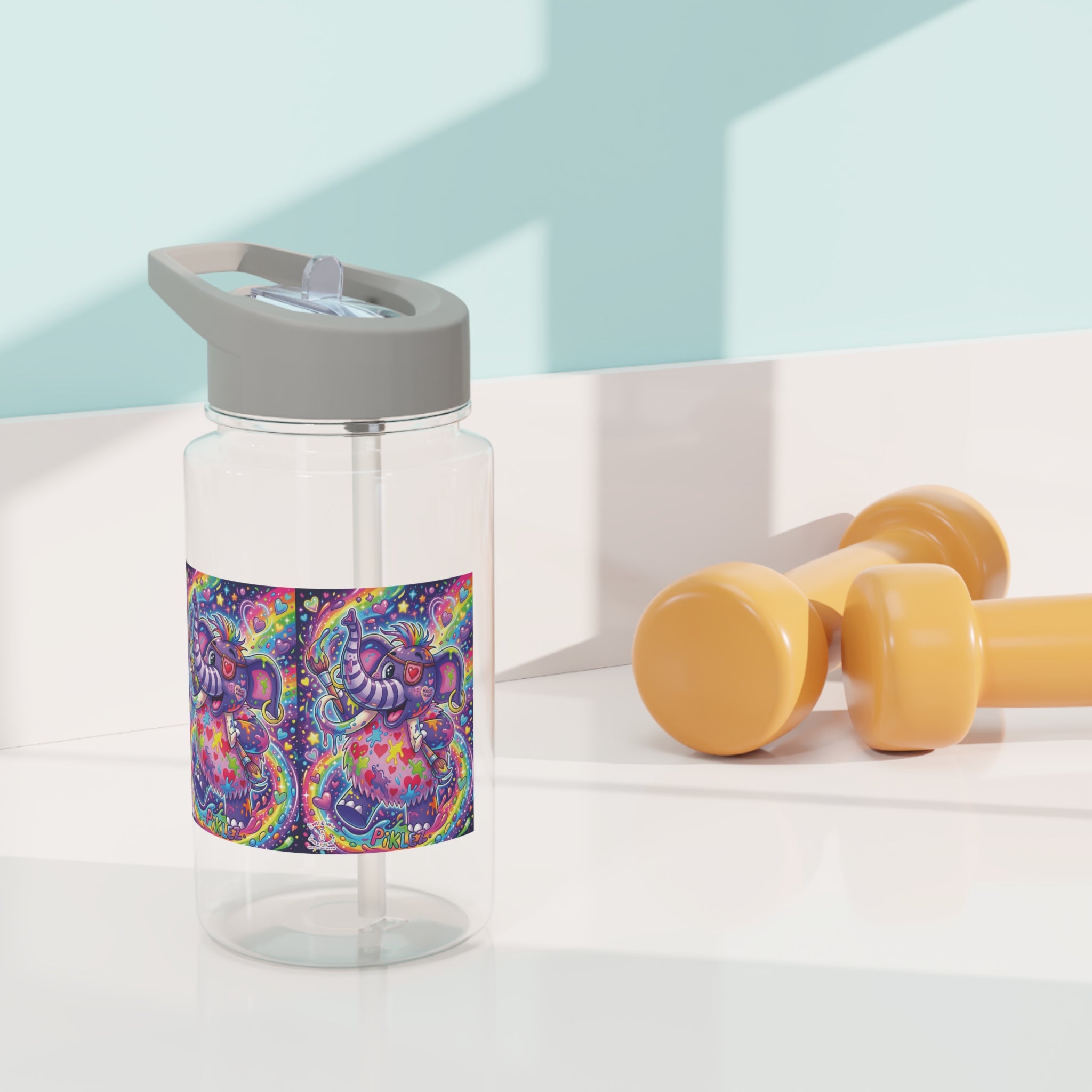 Piklez™ Tritan Water Bottle – "Magic Paint!" Graphic | Smile Universe Collection