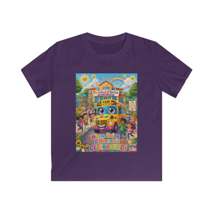 Lani™ Kids Softstyle Tee – "Where Being Different is CELEBRATED!" Graphic Shirt
