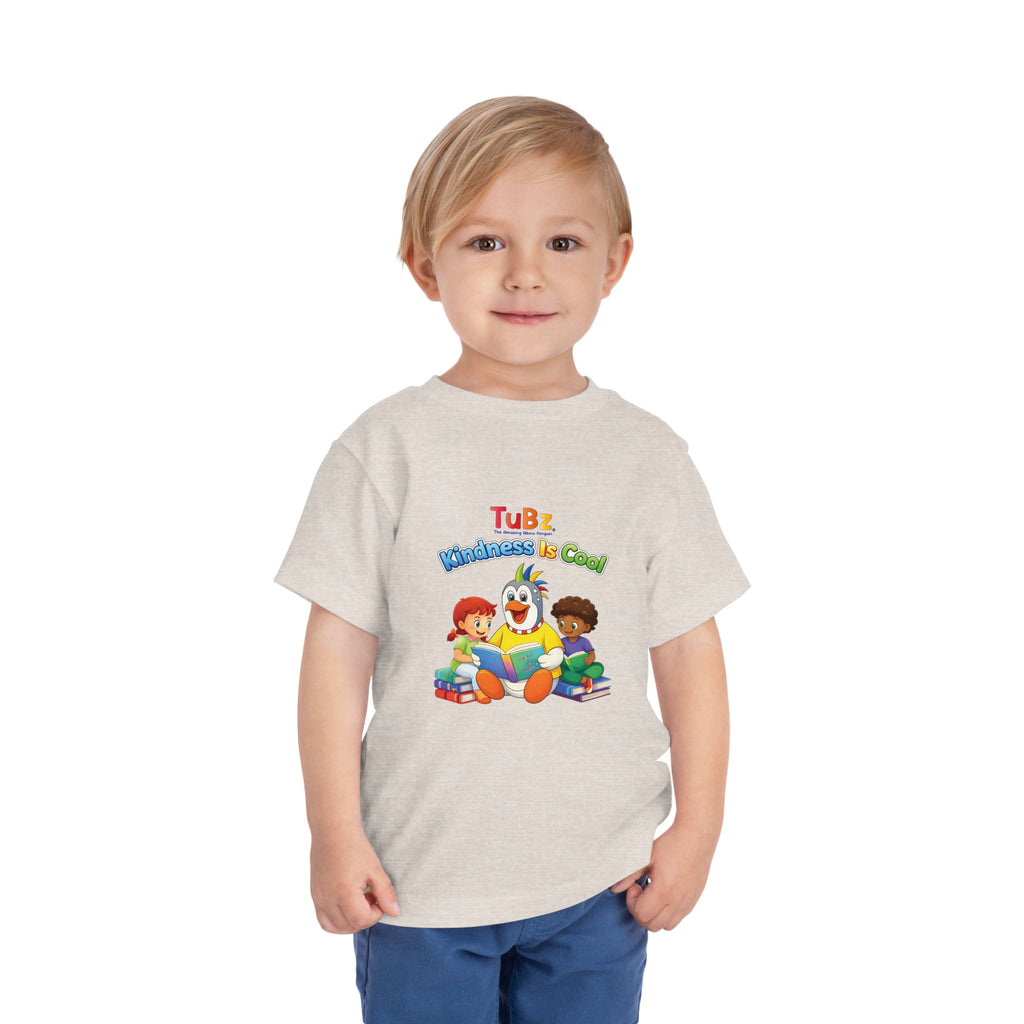 TuBz™ "Kindness Is Cool" Kids T-Shirt - Positive Message Graphic Tee | Smile Universe TuBz4Kidz