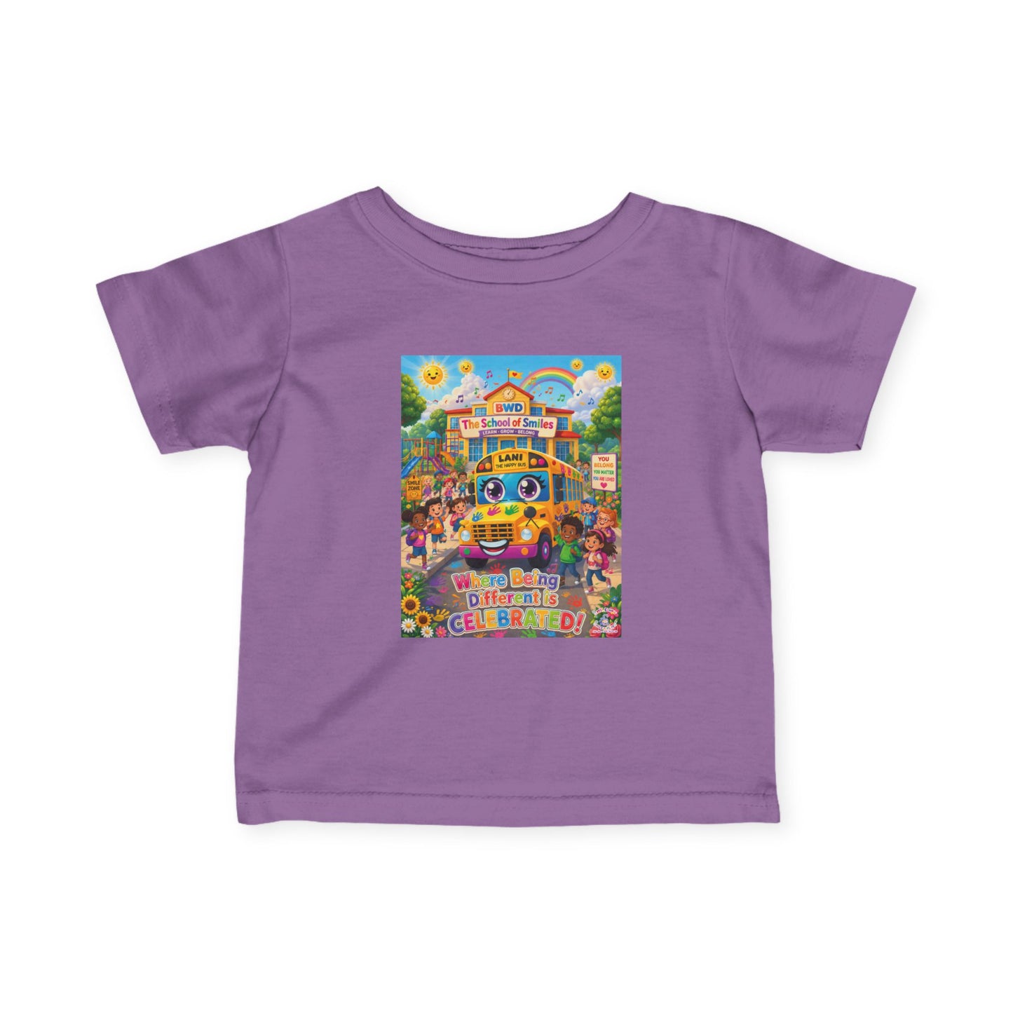 Lani™ Infant Fine Jersey Tee – "Where Being Different is CELEBRATED!" Graphic Shirt