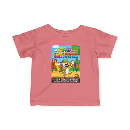Potz™ Infant Fine Jersey Tee – "My ADHD Means Always Dreaming, Highly Determined" Graphic Tee | Smile Universe Collection