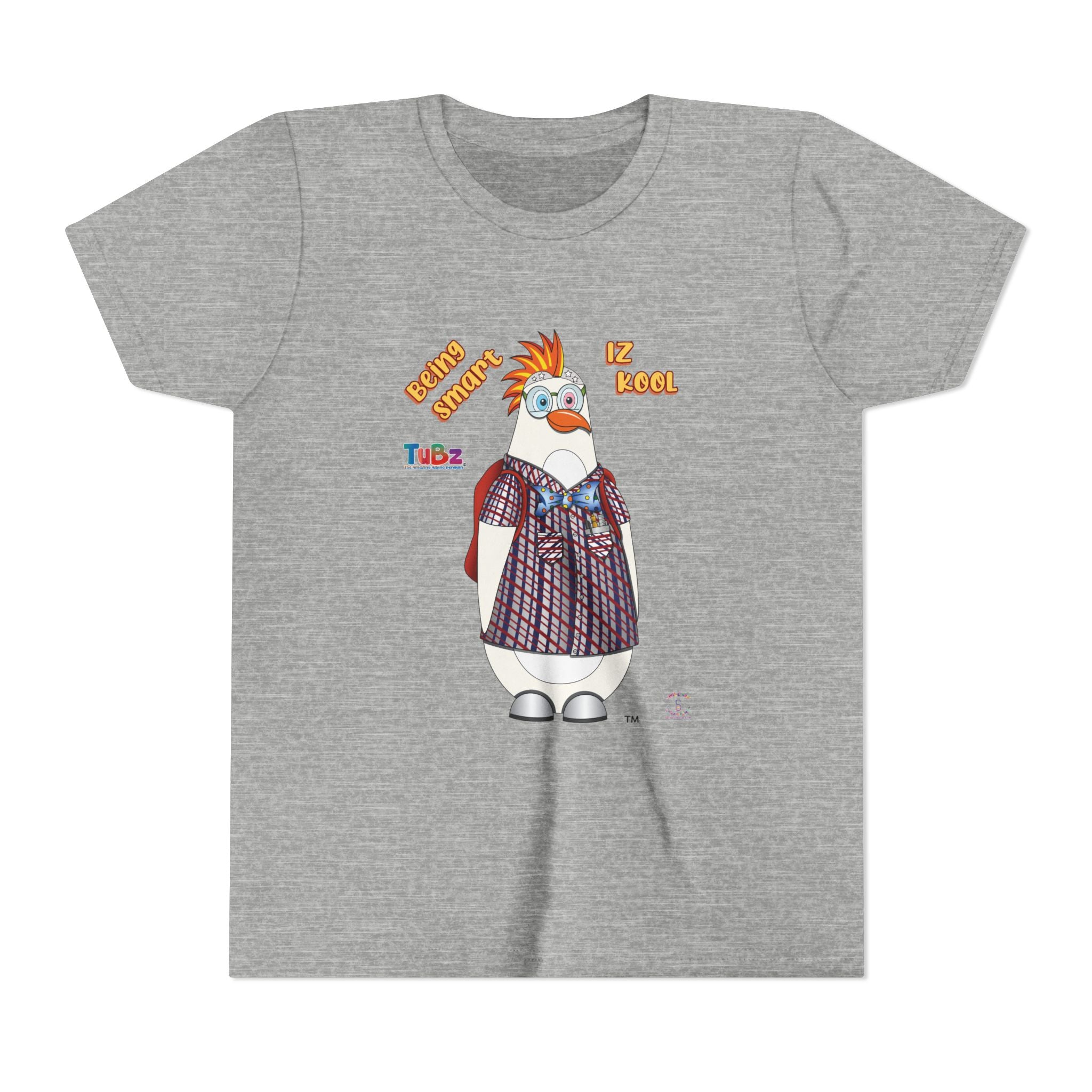 TuBz™ "Being Smart Iz Kool" Youth Graphic T-Shirt - Educational Kids Tee | TuBz4Kidz