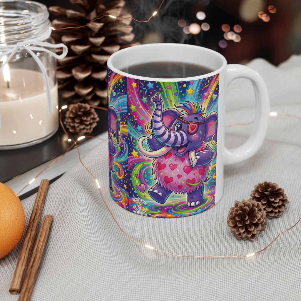 Piklez™ 11oz Ceramic Mug – "Born to Celebrate!" Graphic | Smile Universe Collection