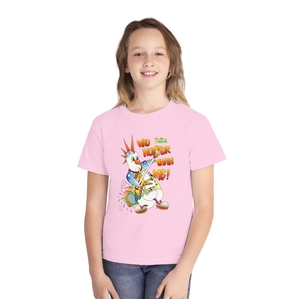 TuBz™ Rockstar Kids T-Shirt - "Who Hotter Than Me!" Graphic Tee | Smile Universe TuBz4Kidz Collection