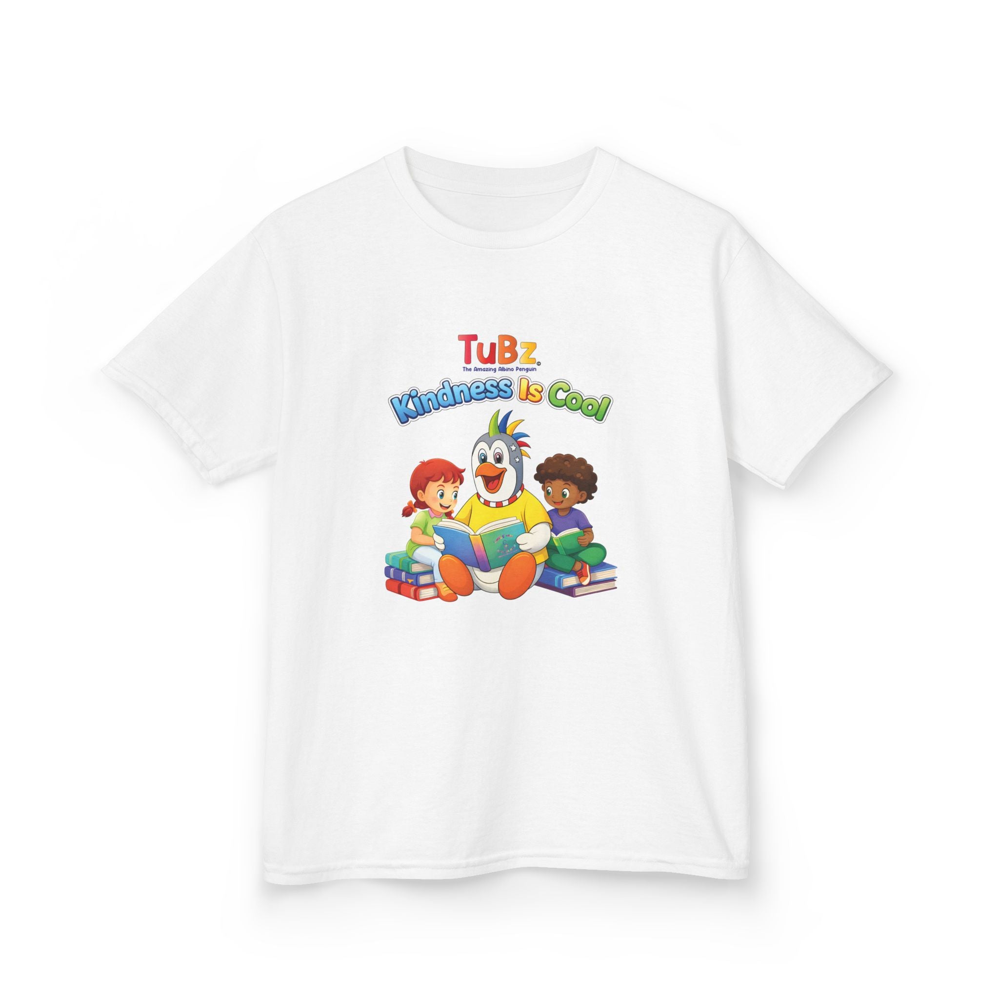 TuBz™ "Kindness Is Cool" Kids T-Shirt - Positive Message Graphic Tee | Smile Universe TuBz4Kidz
