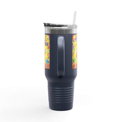 Potz™ Insulated Travel Mug 40oz – "My ADHD Brain is Full of Brilliant Ideas!" Graphic Tumbler | Smile Universe Collection