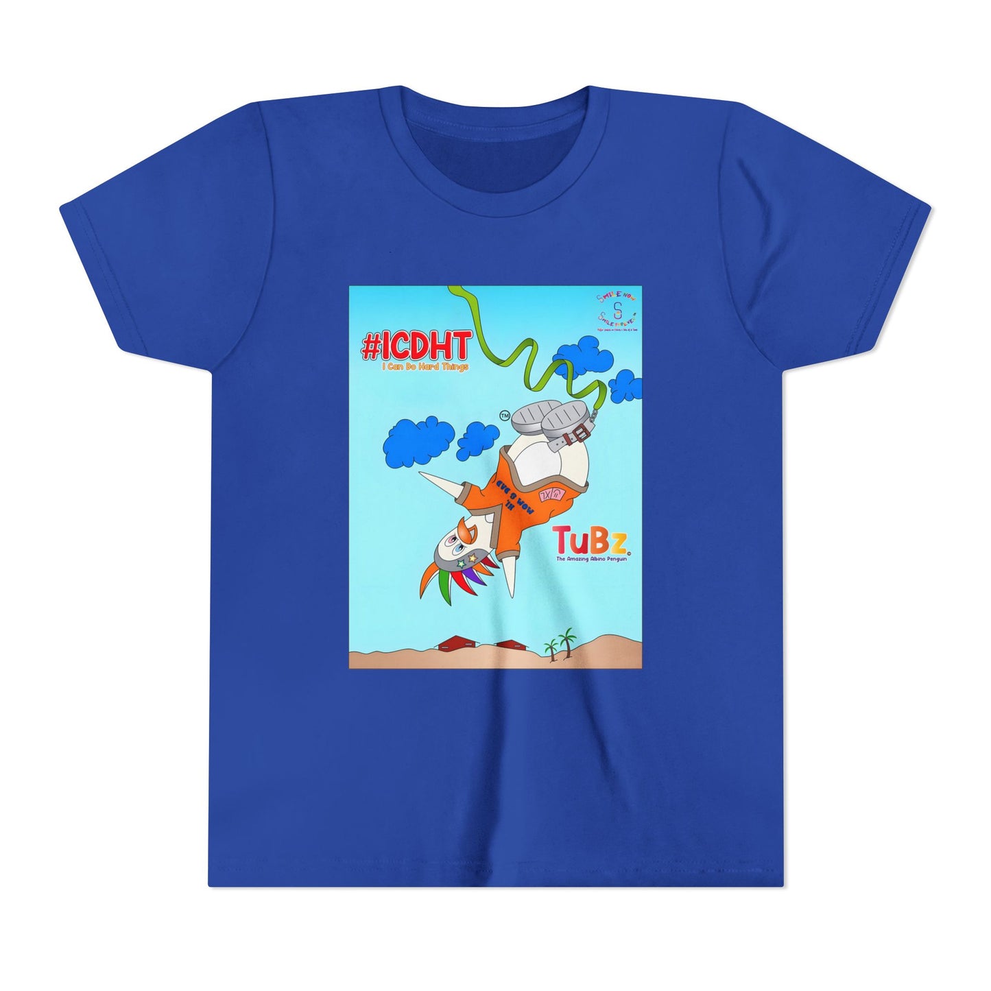 TuBz™ "I Can Do Hard Things" Youth T-Shirt - Motivational Kids Graphic Tee