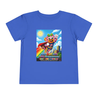 Panz™ Toddler Short Sleeve Tee – "My Autism is My Superpower" Graphic | Smile Universe Collection