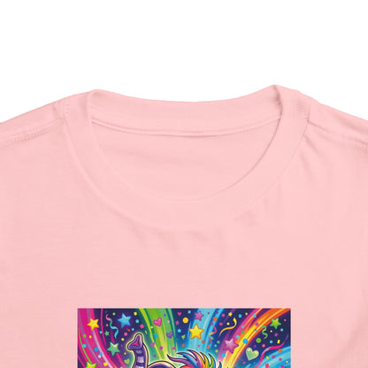 Piklez™ Toddler Short Sleeve Tee – "Born to Celebrate!" Graphic Shirt | Smile Universe Collection