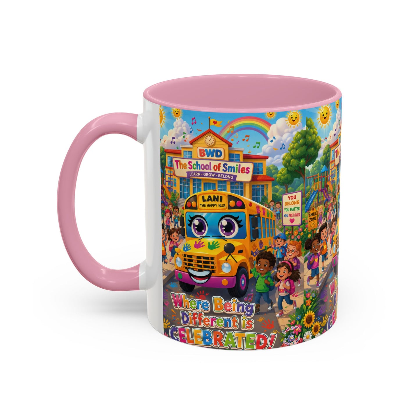 Lani™ Colorful Mug (11oz & 15oz) – "Where Being Different is CELEBRATED!" Graphic