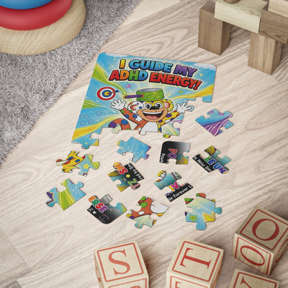 Potz™ Kids' Puzzle 30-Piece – "I Guide My ADHD Energy!" Graphic Puzzle | Smile Universe Collection