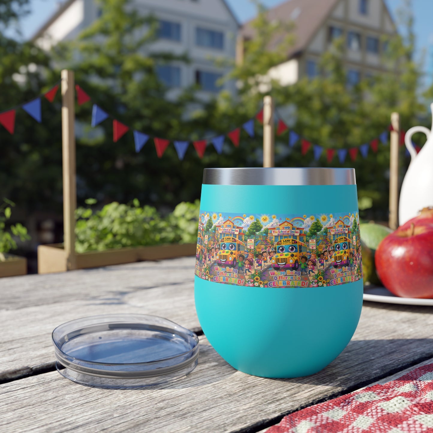 Lani™ 12oz Copper Vacuum Insulated Cup – "Where Being Different is CELEBRATED!" Graphic