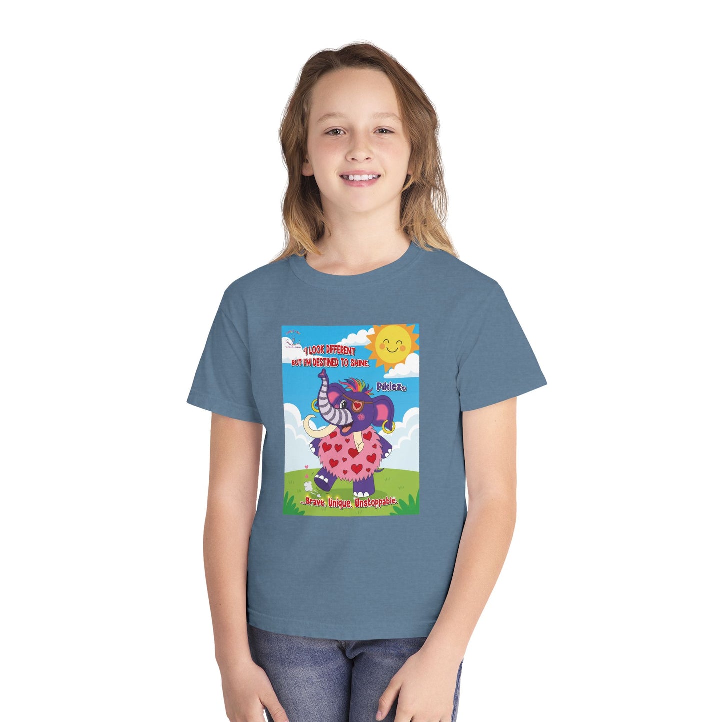 Piklez™ Youth Tee – “Destined to Shine” Graphic T-Shirt | Smile Universe Collection