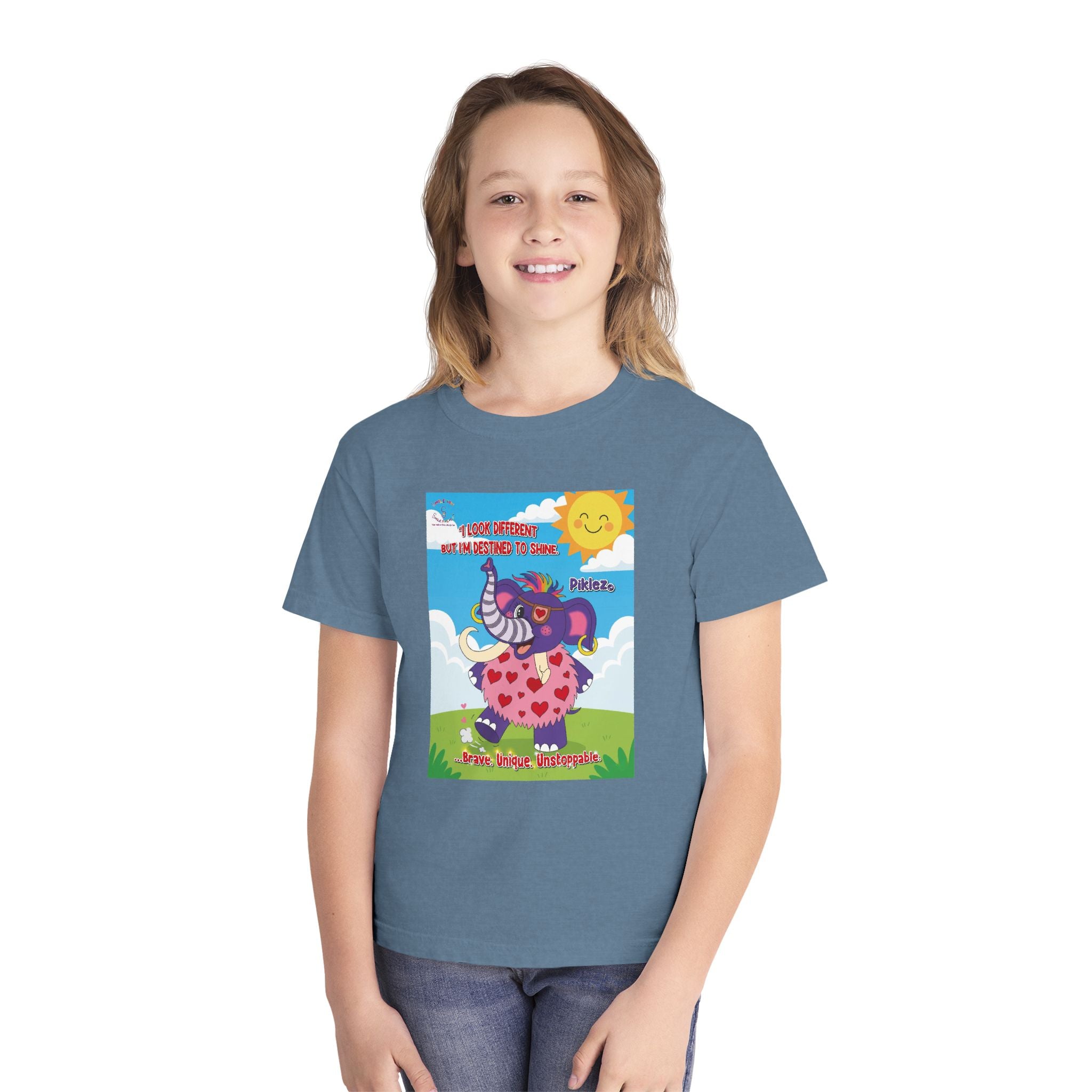 Piklez™ Youth Tee – “Destined to Shine” Graphic T-Shirt | Smile Universe Collection