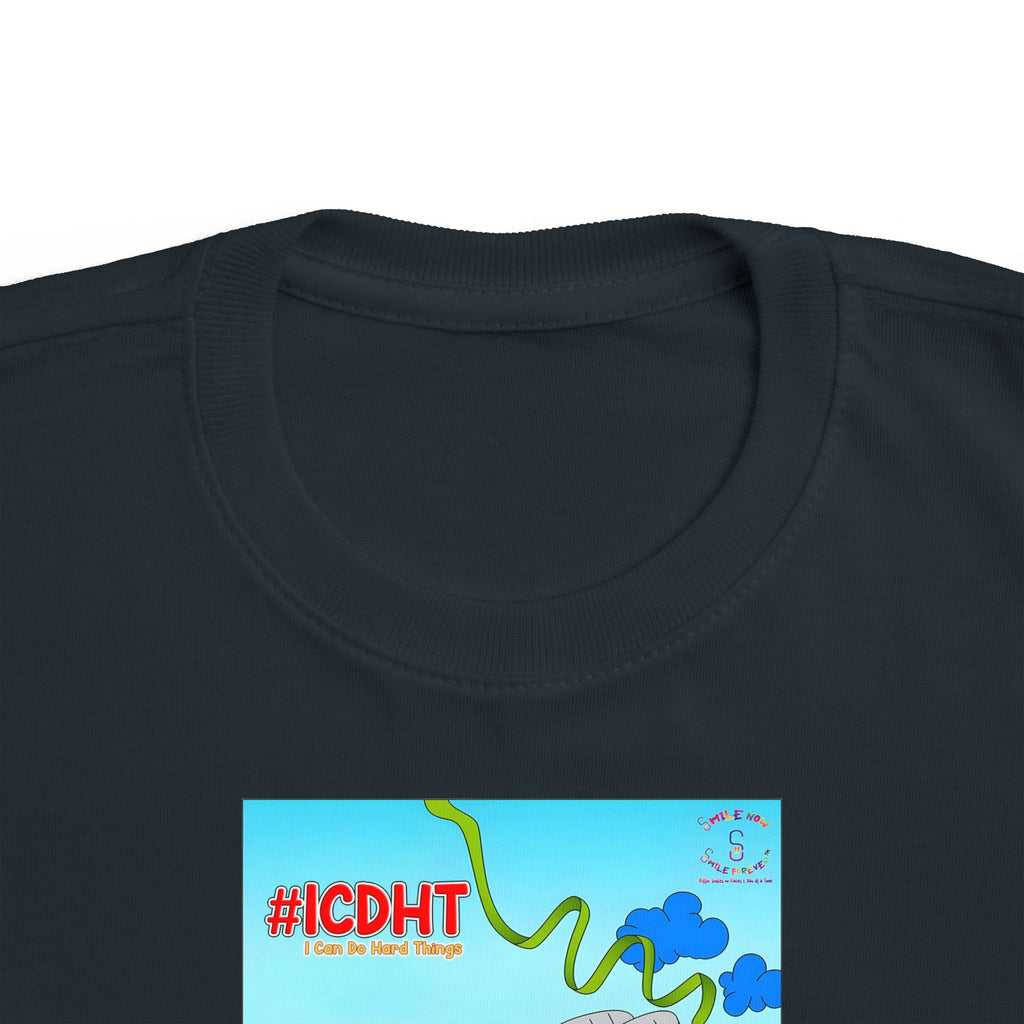 TuBz™ "I Can Do Hard Things" Toddler T-Shirt | Toddler's Fine Jersey Tee  - Positive Kids Graphic Tee