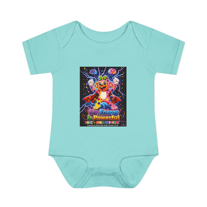 Panz™ Infant Baby Rib Bodysuit – "My Energy is Powerful" Graphic Onesie | Smile Universe Collection