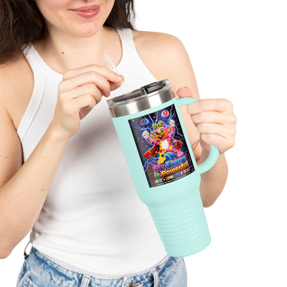Panz™ Insulated Travel Mug 40oz – "My Energy is Powerful" Graphic Tumbler | Smile Universe Collection