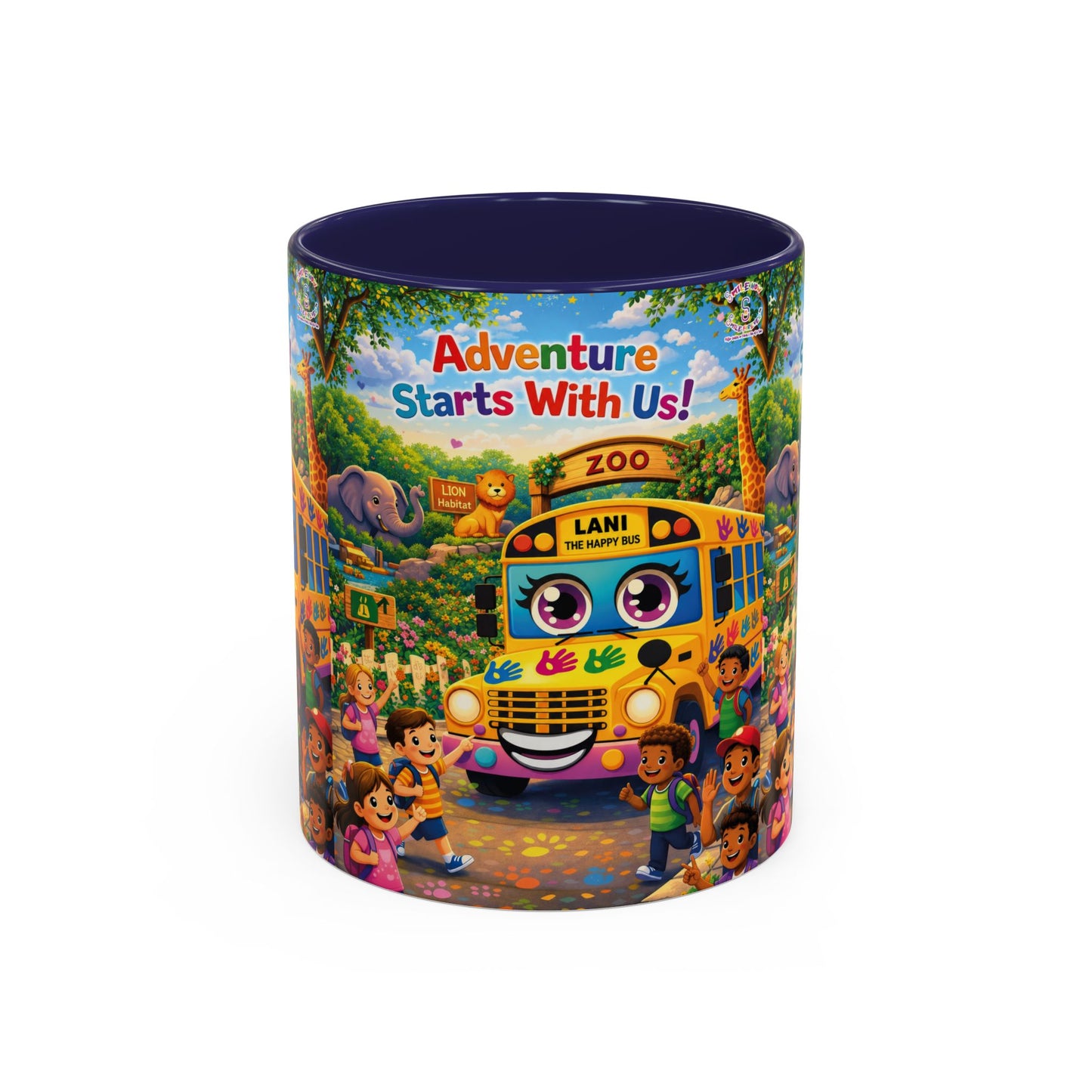 Lani™ Accent Coffee Mug (11oz & 15oz) – "Adventure Starts With Us!" Graphic